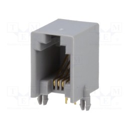 1 pcs x NINIGI - RJ9GPCB-M - Socket, RJ9, PIN: 4, Contacts: phosphor bronze, gold-plated, THT