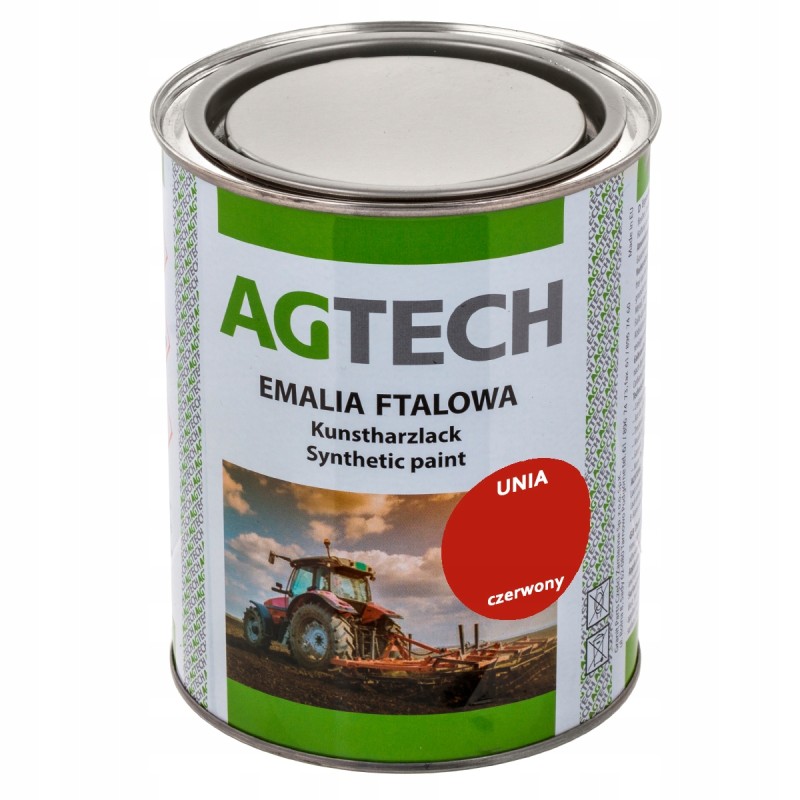 Unia red varnish paint 0 8l agtech 691270014