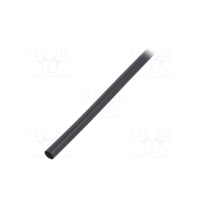 1 m x RADPOL - WRDCC600020001003KC1 - Heat shrink sleeve, thin walled,glued, 3: 1, 6mm, L: 1m, black