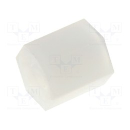 10 pcs x FIX&FASTEN - FIX-HP2-5 - Screwed spacer sleeve, hexagonal, polyamide, M2, L: 5mm