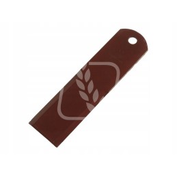 Smooth forage harvester knife 195x50x3mm fi 12mm 060030