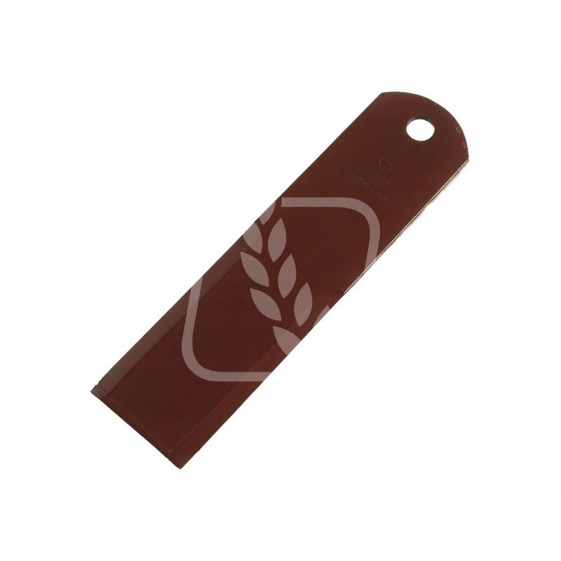 Smooth forage harvester knife 195x50x3mm fi 12mm 060030