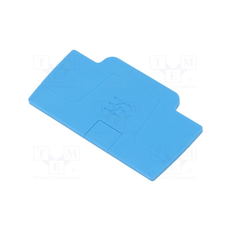 1 pcs x WEIDMu00dcLLER - 1514420000 AEP 2C 2.5 BL - End plate, blue, A series
