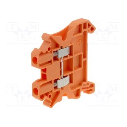 1 pcs x PHOENIX CONTACT - UT 2,5 OG 3045046 - Splice terminal: rail, 0.14÷4mm2, ways: 1, terminals: 2, orange