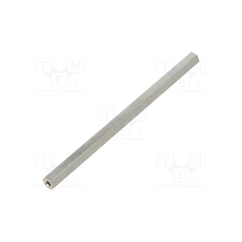 10 pcs x DREMEC - 115X100 - Screwed spacer sleeve, 100mm, Int.thread: M3, hexagonal, brass