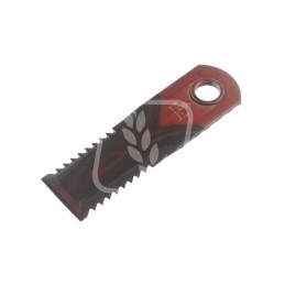 Toothed forage harvester knife 175x50x4mm fi20mm 755875