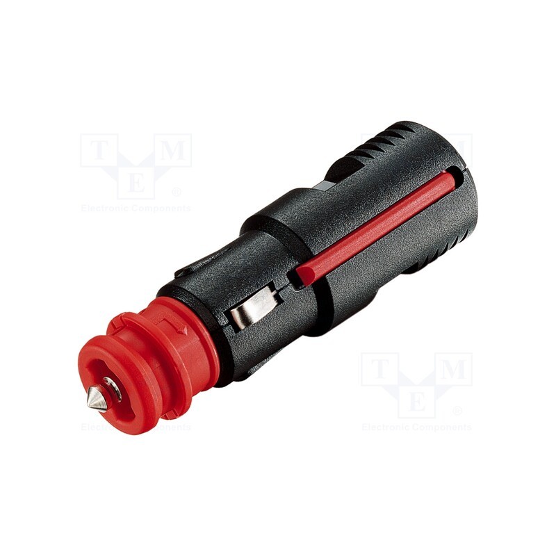 1 pcs x PRO CAR - 67723000 - Cigarette lighter plug, screw terminal, 8A, Sup.volt: 12÷24VDC