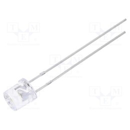 1 pcs x OPTOSUPPLY - OSPW53E1A-MN - LED, 5mm, white cold, 1560÷3000mcd, 140°, Front: flat, 2.8÷4V