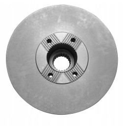 Brake disc of a Volvo dump truck
