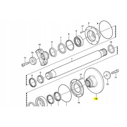 Brake disc of a Volvo dump truck