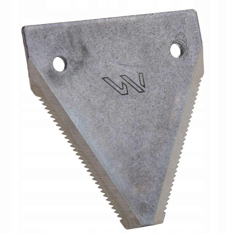 The bison scythe knife from 056 and 058 is serrated on the bottom