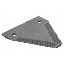 The bison scythe knife from 056 and 058 is serrated on the bottom