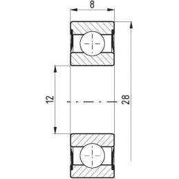 Ball bearing flt 6001 2rs