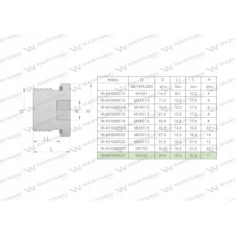 Hydraulic plug meter Allen key M33x2 ed 2 pcs