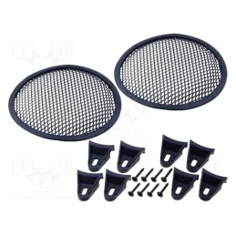 1 set x 4CARMEDIA - GRILL1065-BK - Loudspeaker grille, 6.5'