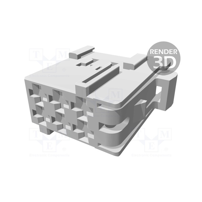 1 pcs x TE Connectivity - 1-965640-2 - Connector: wire-wire, JPT, female, plug, for cable, PIN: 6, brown