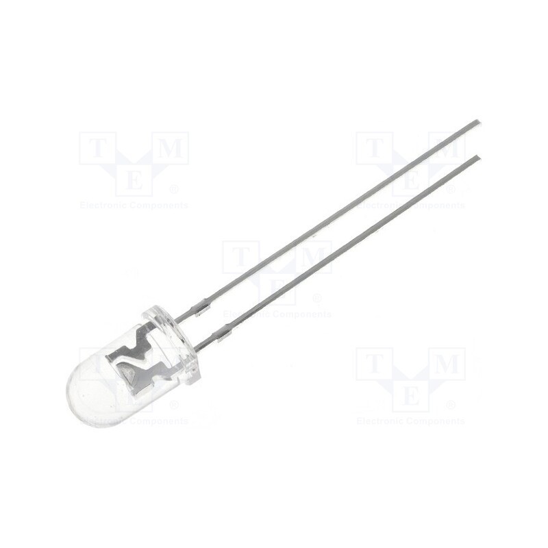 1 pcs x OPTOSUPPLY - OSPW5161A-OP - LED, 5mm, white cold, 3000÷5800mcd, 60°, Front: convex, 2.8÷4V