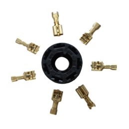 7-pin light switch mounting block plug