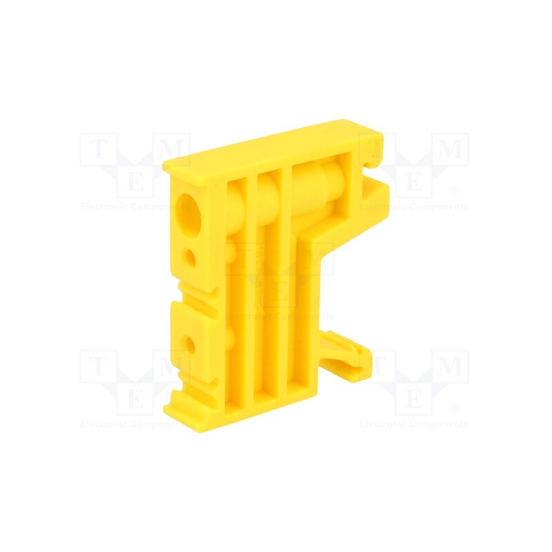 1 pcs x POKu00d3J - A44-1201 - Holder, yellow, Width: 10mm, polyamide, TS35, -25÷120°C, UL94V-0