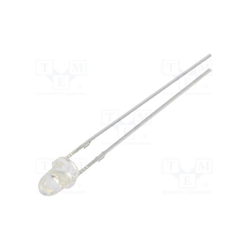 1 pcs x OPTOSUPPLY - OSG5GP3211A - LED, 3mm, green, 36000÷43000mcd, 15°, Front: convex, 2.8÷3.4V