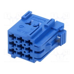 1 pcs x TE Connectivity - 1-967621-2 - Connector: automotive, JPT, female, plug, for cable, PIN: 9, blue