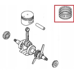 Honda gx25 piston rings 13010 z0h 000
