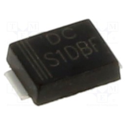 25 pcs x DC COMPONENTS - S1DBF - Diode: rectifying, SMD, 200V, 1A, SMB flat, Ufmax: 1.1V, Ifsm: 30A