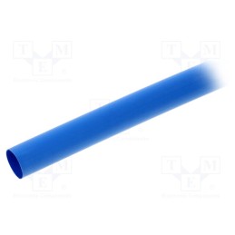 1 pcg x ALPHA WIRE - FIT2211/2 BLUE 5X4 FT -AS - Heat shrink sleeve, 2: 1, 12.7mm, L: 1.2m, blue, polyolefine, 5pcs.