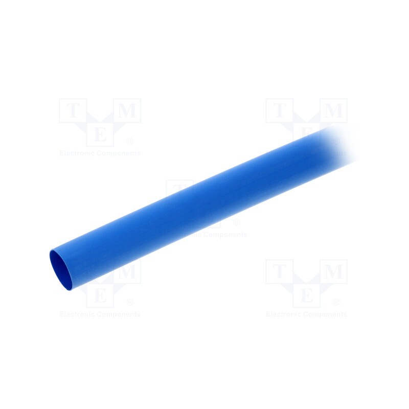 1 pcg x ALPHA WIRE - FIT2211/2 BLUE 5X4 FT -AS - Heat shrink sleeve, 2: 1, 12.7mm, L: 1.2m, blue, polyolefine, 5pcs.