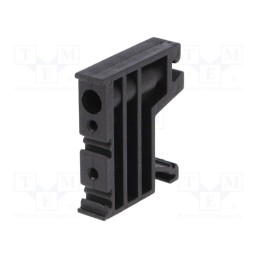 1 pcs x POKu00d3J - A44-1203 - Holder, black, Width: 10mm, polyamide, TS35, -25÷120°C, UL94V-0, ZUG
