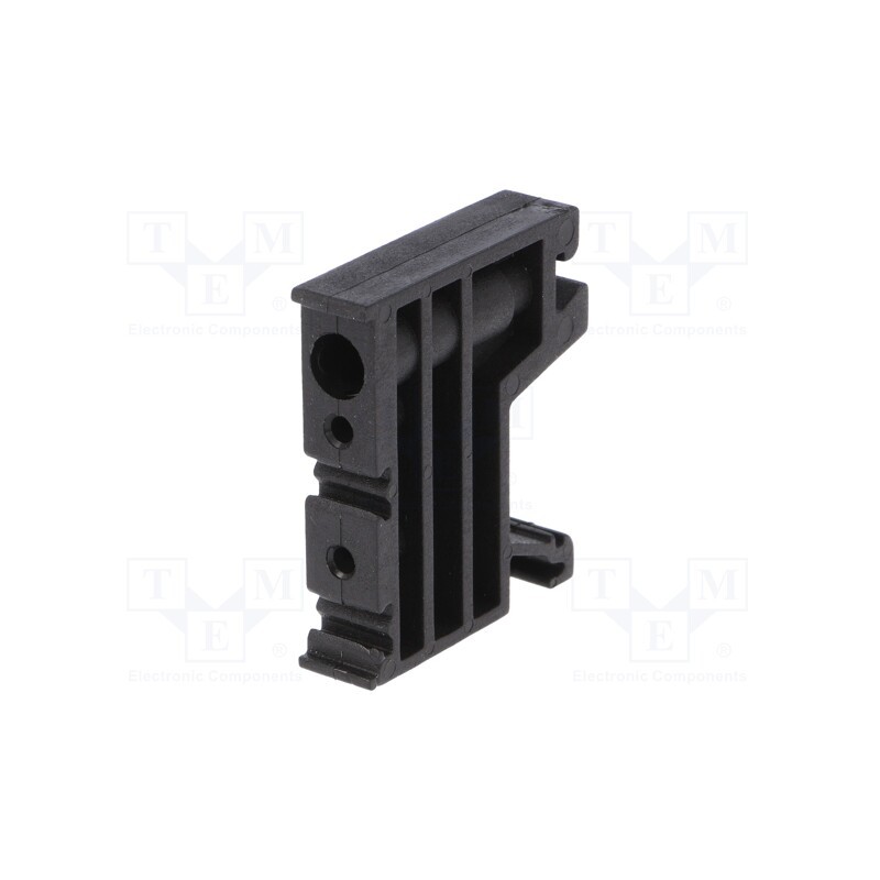 1 pcs x POKu00d3J - A44-1203 - Holder, black, Width: 10mm, polyamide, TS35, -25÷120°C, UL94V-0, ZUG