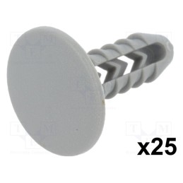 1 pcg x ROMIX - 10052 - Trim clip, 25pcs, Alfa Romeo,Fiat,Lancia, OEM: 14592087, L: 25.6mm