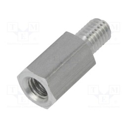 10 pcs x DREMEC - 238X12 - Screwed spacer sleeve, 12mm, Int.thread: M5, Ext.thread: M5