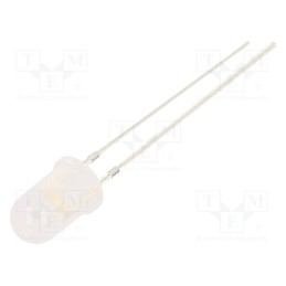 1 pcs x OPTOSUPPLY - OSM54K5A32A-1-ST - LED, 5mm, white warm, 8400÷10000mcd, 30°, Front: convex, 2.7÷3.4V