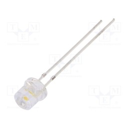 1 pcs x OPTOSUPPLY - OSM2DK57E1A-LM - LED, 5mm, white warm, 1120÷1560mcd, 140°, Front: flat, 2.9÷3.6V