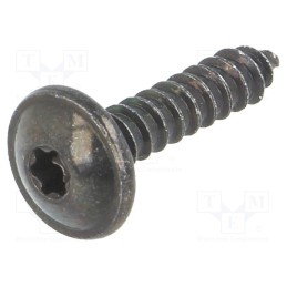 1 pcg x ROMIX - 59218 - Screw, 100pcs, 16mm, steel, black, Thread: 3,5