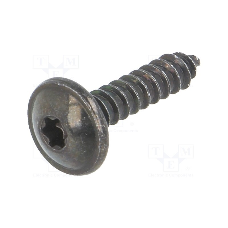 1 pcg x ROMIX - 59218 - Screw, 100pcs, 16mm, steel, black, Thread: 3,5
