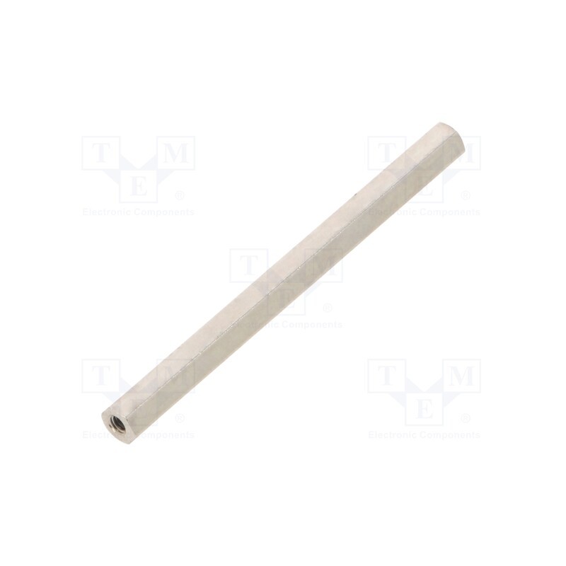 10 pcs x DREMEC - 111X50 - Screwed spacer sleeve, 50mm, Int.thread: M2, hexagonal, brass