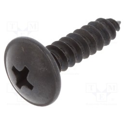 1 pcg x ROMIX - 59215 - Screw, 100pcs, 19mm, steel, black, Thread: 4,8