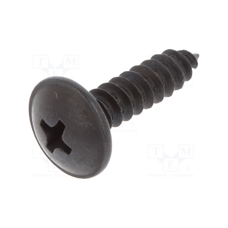 1 pcg x ROMIX - 59215 - Screw, 100pcs, 19mm, steel, black, Thread: 4,8