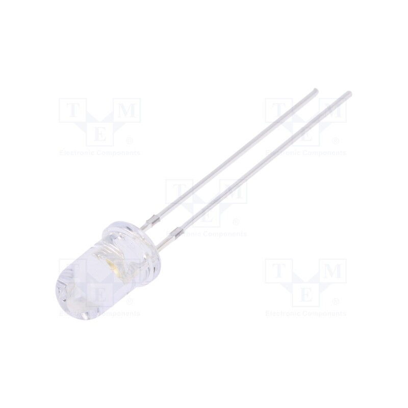 1 pcs x OPTOSUPPLY - OSM5DK5111A - LED, 5mm, white warm, 18000÷22000mcd, 15°, Front: convex, 2.9÷3.6V