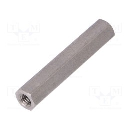 10 pcs x DREMEC - 149X55 - Screwed spacer sleeve, 55mm, Int.thread: M6, hexagonal