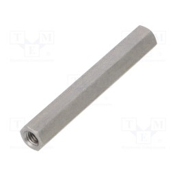 10 pcs x DREMEC - 149X70 - Screwed spacer sleeve, 70mm, Int.thread: M6, hexagonal
