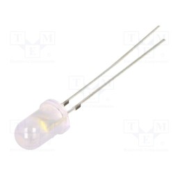 1 pcs x OPTOSUPPLY - OSW44K5A32A-1-TU - LED, 5mm, white cold, 10000÷12000mcd, 30°, Front: convex, 2.7÷3.4V