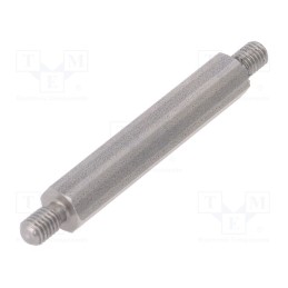 10 pcs x DREMEC - 448X45 - Screwed spacer sleeve, 45mm, Ext.thread: M5, hexagonal