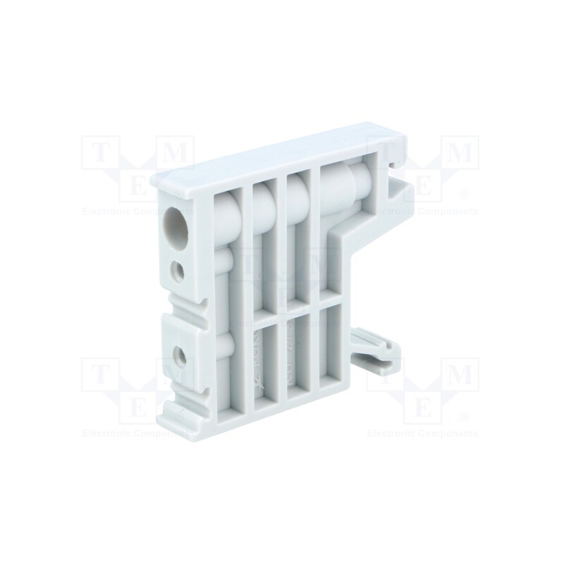 1 pcs x POKu00d3J - A44-2018 - Holder, grey, Width: 10mm, polyamide, TS35, -25÷120°C, UL94V-0