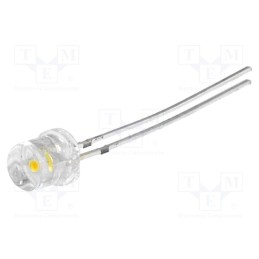 1 pcs x OPTOSUPPLY - OSM5DK5MC1B - LED, 5mm, white warm, 100÷140mcd, 120°, Front: recessed, 2.9÷3.6V