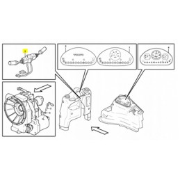 Set of switches for Volvo backhoe loaders