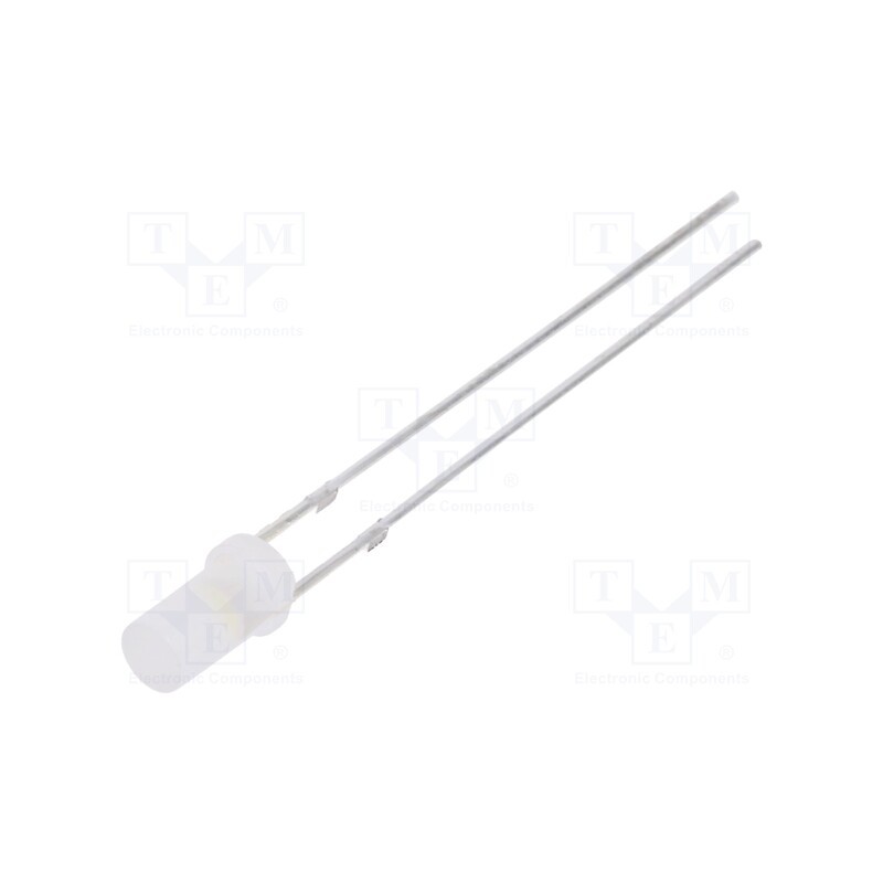 1 pcs x OPTOSUPPLY - OSW5DK3NE2A - LED, 3mm, white cold, 1120÷1560mcd, 140°, Front: flat, 2.7÷3.4V