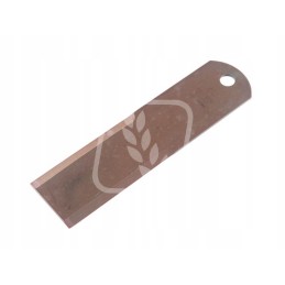 Smooth forage harvester knife 195x50x3mm fi12mm 060030